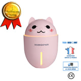 TD® humidificateur d'air froid bébé chambre 320 ml sans fil à ultrasons brume éclairage brouillard veilleuse LED maison rose