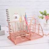 TD® Boîte rangement fer Art rangement bureau étagère d'organisation multifonctionnelle Simple étudiant papeterie fournitures de bure