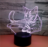 TD® xm12947-3D Veilleuse Abstrait Cercle Amour Noeud Ampoule 3D 3D Lumière Illusion Holographique 7 Changement De Couleur Lu