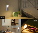 TD® Veilleuse LED lampe détecteur de mouvement intelligent rechargeable intérieur éclairage sans fil capteur corps humain maison bur