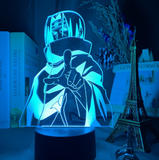 TD® Veilleuse 3D,3D Led Veilleuse Naruto Uchiha Itachi Action Figure 7 Couleurs Toucher Illusion Optique Lampe De EP1408