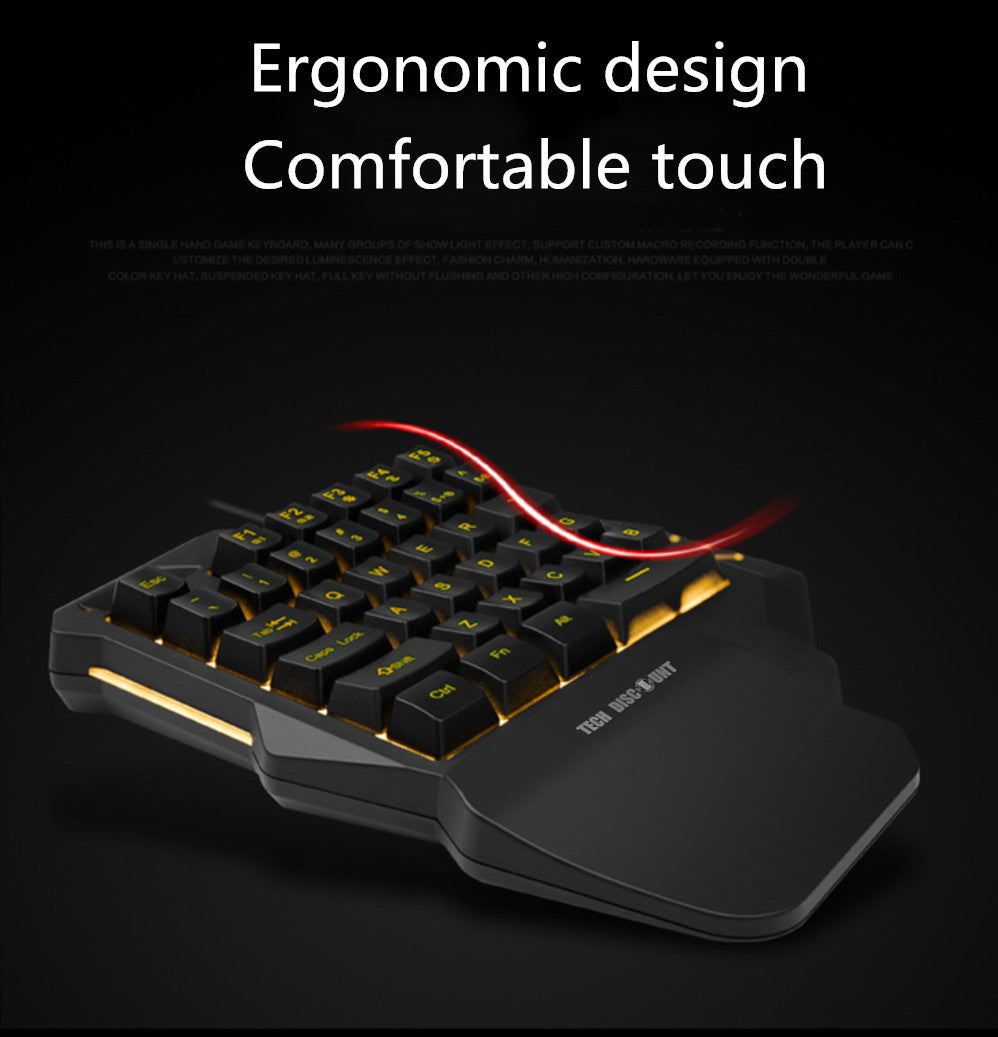 TD® clavier gamers mécanique USB artefact rétroéclairage LED couleur touches colorées mini désign ergonomique repose mains pas cher