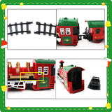 TD® Voiture de chemin de fer électrique Voiture de jouet pour enfants Cadeau de train de Noël Garçons et filles avec des jouets lége
