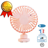 INN® Nouveau ventilateur de poussette de bébé Mini ventilateur de clip rechargeable USB portable 360 degrés Rotatin fan486