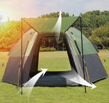 TD® Tente  Camping Extérieure Hexagonale Multijoueur Entièrement Automatique Tente Antipluie Camping En Plein Air Famille Loisirs Te
