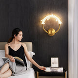 Applique Cristal tout cuivre Lumière style luxe Style nordique Chambre chevet TV fond mur Salle à manger salon