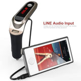 TD® Transmetteur FM voiture / Mains Libres Kit Chargeur Lecteur MP3 Kit de voiture Bluetooth USB Chargeur