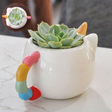 TD® Tasse en céramique arc-en-ciel créative modélisation 3D Anime petit déjeuner enfants étudiant tasse à eau