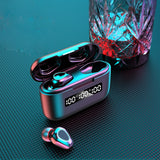 INN® Casque Bluetooth sans fil G40tws 5.1 smart touch trois véritable casque de sport F9 à affichage numérique