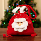 TD® Sac de bonbons de Noël sac de pomme sac cadeau fauve ours santa mall décoration de noël 4 pack