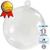 TD® Lot de 10 Boîtes à Dragées Transparentes / Contenants boules transparentes Multifonction 5 cm