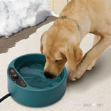 TD® Bol chauffant automatique turquoise bleu vert pour animaux de compagnie gamelle thermique chats et chiens résistant aux morsure