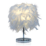 TD® Lampe abat-jour à plumes apparence artistique et moderne décoration intérieur chambre salon ou salle à manger lampe de chevet