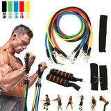 TD® Accessoires Fitness - Musculation,11 pièces-ensemble Latex bandes de résistance entraînement Yoga exercice - Type Red 20LB