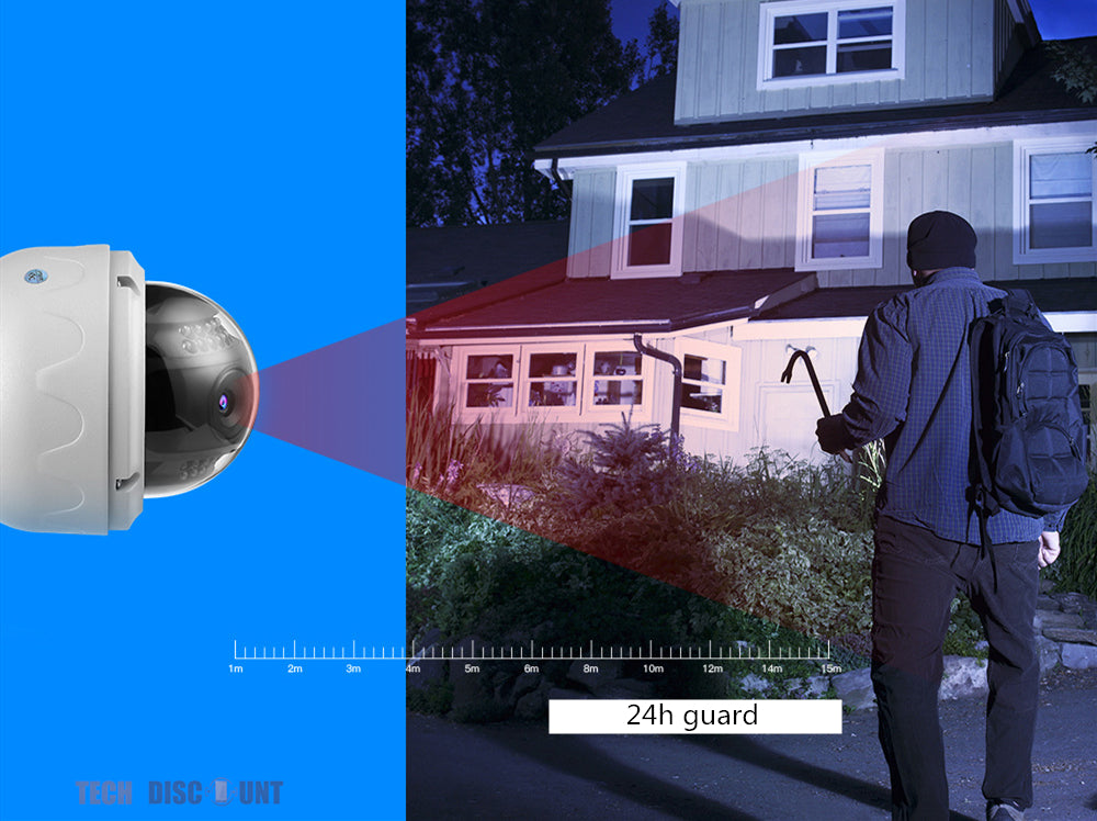 TD® camera espion wifi exterieure sans fil a distance surveillance infrarouge voiture detecteur de mouvement vision nocturne