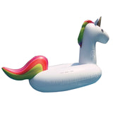 TD® Bouée en licorne eau cheval gonflable objet plage lit flottant rangée flottante anneau de natation eau jouet gonflable piscine