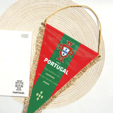 Drapeau du Portugal Coupe d'Europe C Fans de Ronaldo Périphérique Équipe nationale du Portugal Drapeau de fanion Logo de l'éq