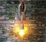 TD® Applique murale interieur style industrielle LED E27 retro Chanvre Corde Chandeli  applique lampe murale salon