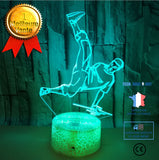 TD® Nouveau Personnage 3D Lumière Touche Colorée Tactile Charge Led Lumière Visuelle Street Dance 3D Petite Lampe De Table Crack Bas
