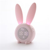 TD® Moe lapin lumière de nuit chronomètre en silicone induction petit réveil son horloge de chronométrage veilleuse