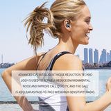 TD® Casque Bluetooth antibruit monté sur l'oreille sans fil TWS sport stéréo bilatéral affichage puissance de jeu étanche son choqua
