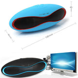 TD® mini enceinte portable puissant waterproof ovale smartphone bluetooth usb noir rouge haut parleur appels mains libres usb téléph
