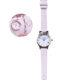 TD® Bracelet pour enfants filles princesse fleur de pêcher perles copines ensemble de montre mignon coréen école primaire bijoux