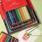 72 crayons de couleur huileux ensemble couleur triangle peinture protection l'environnement tige épaisse dessin animé école p