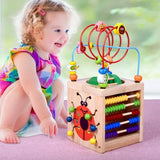 TD® Activité Cube d'Éveil Motricité Jouet éducatif-Jeu d'éveil premier âge-Enfant Éducatif Cadeaux d'anniversaire Noël Fête