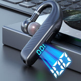 TD® Oreillette Bluetooth Affichage numérique portable sans fil Oreille suspendue Casque de musique de voiture d'affaires
