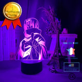 TD® Veilleuse 3D,3D Led Veilleuse Naruto Uchiha Itachi Action Figure 7 Couleurs Toucher Illusion Optique Lampe De EP1408
