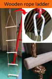 TD® Echelle naturel de jardin décoration mobilier extérieur jeux  grimper sécurité solide escalade échelons installation simple