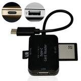 TD® 3 en 1 lecteur de carte SD USB micro compact flash multifonction externe 3 ports adaptateur convertisseur memory card reader air