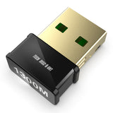 TD® Carte réseau sans fil USB double bande 1200M émetteur-récepteur wifi pour ordinateur portable de bureau est largement compatible