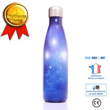 TD® Bouteille Isotherme /Bleu Galaxy - Contenance 500 ml Liquides Chauds ou Froids Économique Ergonomique Bonne Contenance Isolation