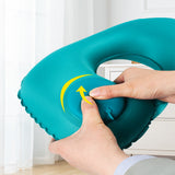 TD® Oreiller gonflable en forme de U avion de voyage oreiller en forme de U cou oreiller gonflable presse lait soie cou oreiller