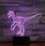 TD® Veilleuse  Lampe 3D Lampe Dinosaure Bleu 7 Couleur Led Veilleuses Pour Enfants Touch Led Usb Table Bébé Sleeping Nightlight Room