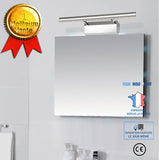 TD® 7W Applique de salle de bain en acier inoxydable 85V-265V Éclairage de miroir à LED avec interrupteur (blanc chaud)