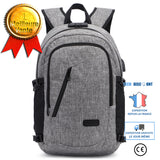 TD® Antivol Sac à Dos Ordinateur Portable 15.6 Pouces Imperméable avec USB Charging Port Sac à Dos d'affaires pour Loisirs-Affaire -