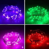 TD® Lot de 3 Guirlande Lumineuse LED 10m 100 LEDs, Pourpre, pour Chambre ,Noël ,Mariage ,Soirée ,Maison, Jardin.