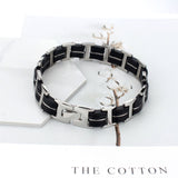 TD® Bracelet en fibre de carbone noir pour homme Bracelet en acier au titane de couleur primaire Cadeau d'anniversaire pour petit am