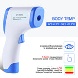 TD® Thermomètre frontal infrarouge Thermomètre corps humain Thermomètre sans contact Accueil Pistolet de température anglais complet