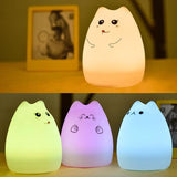 TD® LED Veilleuse de Nuit Portable Bébé Veilleuse Rechargeable USB Lampe LED Nuit Cadeau Enfant Noël