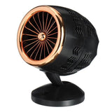Réchauffeur Electrique chauffage d'air Chaud d'hiver Ventilateur chauffant Cadeaux de Noël dortoir OR NOIR