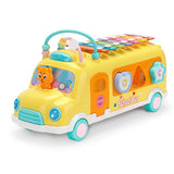 TD® Puzzle frapper sur le piano bus jouet pour enfants blocs de construction multifonctionnels perle ligne de traction frapper
