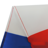 TD® Tenant le drapeau français Drapeau français triangulaire à manivelle Petit drapeau rouge tenant le drapeau rectangulaire extérie