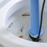 TD® Toilettes drague tuyau d'égout ménage un canon à travers l'outil de blocage des toilettes aspiration des toilettes bleu long