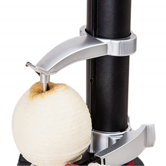 TD® Machine à éplucher électrique avec système de rotation acier inoxydable alimentation piles fruits et légumes épluchages