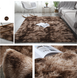 TD® Tapis de Salon Shaggy 120 x 160cm Marron