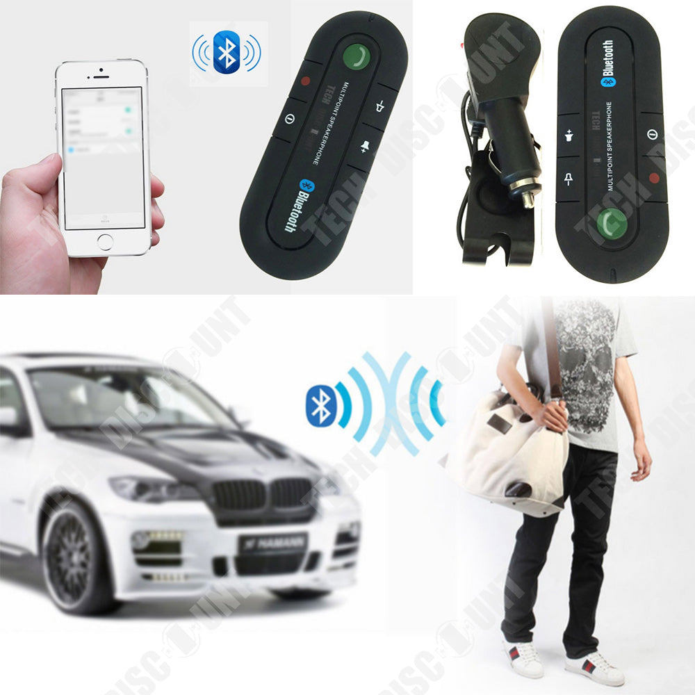 TD® Récepteur bluetooth voiture USB audio iphone kit mains libres appels chargement câble version 4.1 adaptateur fréquence puissance